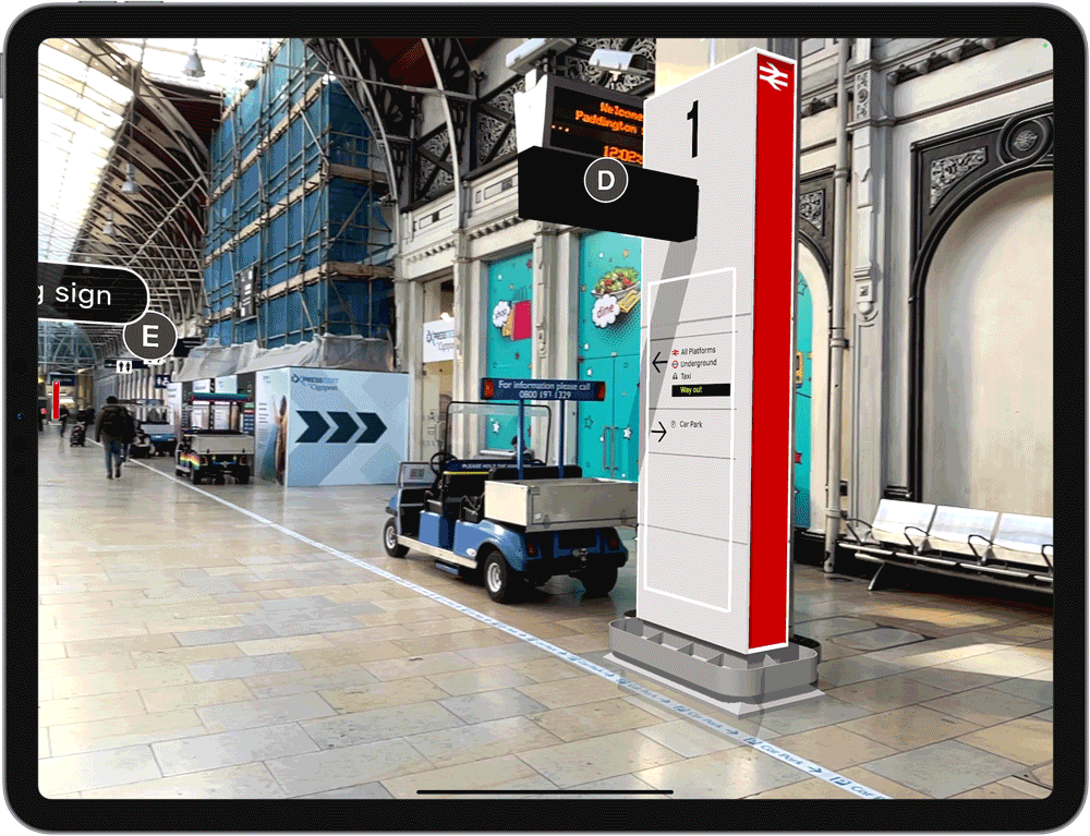 Network Rail Augmented Reality Paddington